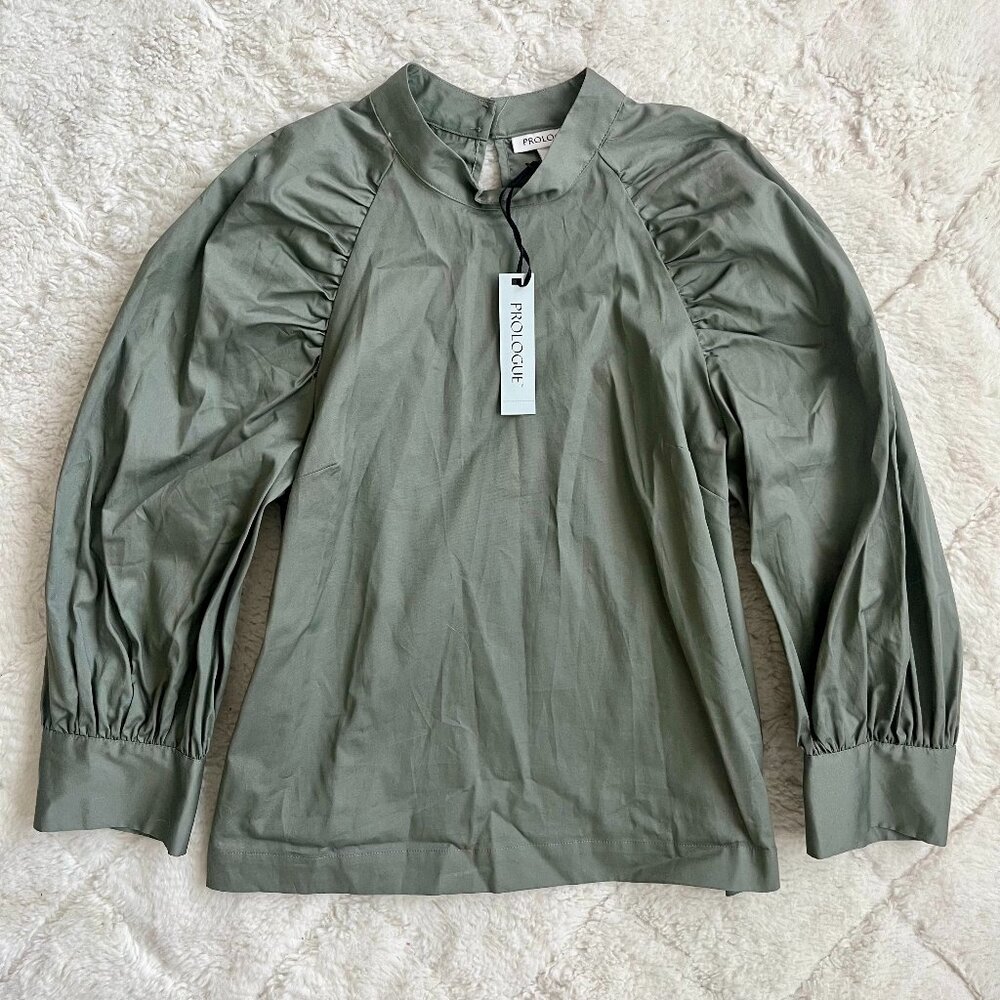 NWT Long Puff Sleeve Blouse